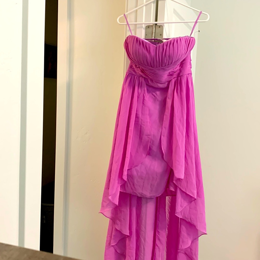Strapless prom dress short